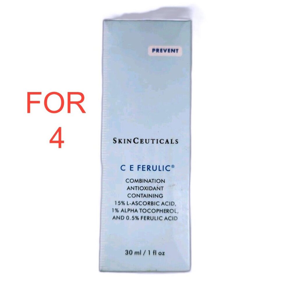 4PACK SkinCeuticals C E Ferulic - 1 oz Antioxidant Serum